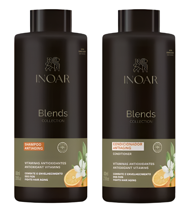 Inoar Miscele collezione Inoar Shampoo e Balsamo Vegan 1000ml