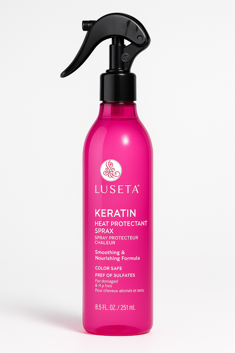 Luseta Keratin Heat Protectant Spray For Damaged & Dry Hair 8.5fl.oz 251ml