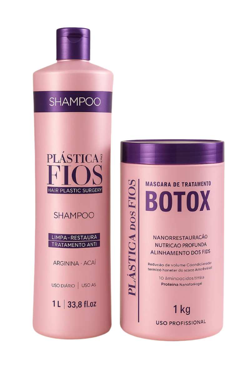 plastica dos fios shampoo botox kit